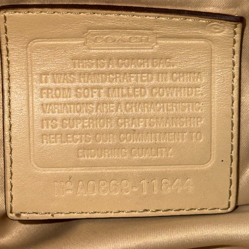 Coach Cream Leather Shoulder Bag - Picture 14 of 14